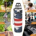 thumbnail image 7 of American Flag Star 32oz Water Bottles with Straw Tritan Leakproof Sports Bottle BPA Free Clear for Fitness Gym Swimming Cycling, 7 of 7