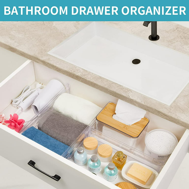 Drawer Dividers Organizers 8 Pack, Vtopmart Adjustable 3.2 High Expan