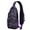 Halloween Purple Spooky, variant on Sling Backpack,Halloween Purple Spider Web Pattern Crossbody Bag with Water Bottle Holder,Waterproof Sling Bag for Men/Women with Chest Phone Holder for Hiking,Travel