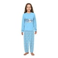 thumbnail image 4 of Let It Snow Cute Christmas Pajamas, Blue Matching Family Pajamas With Dog, Size NB - Men 6XL, 4 of 7