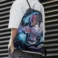 thumbnail image 7 of Jujutsu Kaisen Drawstring Backpack Water Resistant String Bag Sackpack Cinch for Sports, Gym, Travel, Swimming, Yoga, Beach, 7 of 7