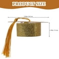 thumbnail image 5 of OFFIGAM 10Pcs Golden Graduation Hat Goblet Covers Reusable Wine Decor, 5 of 10