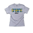 thumbnail image 1 of Sweden Golf - Olympic Games - Rio - Flag Girl's Cotton Youth Grey T-Shirt, 1 of 2