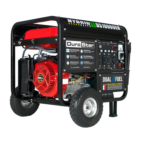 UPC: 0811640014421 | DuroStar DS10000EH 10000-Watt 439cc Dual Fuel Generator with Electric Start