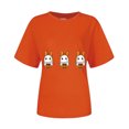 thumbnail image 6 of Godom Halloween Shirt Women Shirts Funny Halloween Ghost Graphic Short Sleeve Tee Tops, 6 of 6