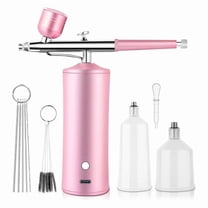 HOT! Airbrush Kit with Compressor, 0.3mm Nozzle Oxygen Syringe, for Skin Moisturizing, Nail Art, Tattoo, Painting,Makeup,Cake