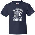 thumbnail image 3 of Inktastic Tractor Woman Youth T-Shirt, 3 of 5