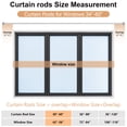 thumbnail image 4 of OLV Silver Curtain Rods 30-60 Inch Decorative Vintage Crystal 1'' Diameter with Silver Foil Finials, 4 of 9