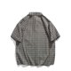 thumbnail image 3 of Mens Manga Corta Botón Abajo Camisas con Bolsillo, Moda Retro Turndown Cuello Blusa para Casual Y Diario, 3 of 3