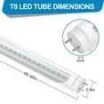 thumbnail image 3 of Factory Sales1 Store HOCLED T8 T10 T12 22W (45W Equivalent) Cool White Clear Light Bulb (12 Pack), 3 of 7