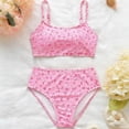 thumbnail image 6 of Girls Swimsuits Size 10-11Y Floral Print Bikini with Bottoms Summer Beach Pool Party Juniors 2 Piece Swimwear, 6 of 6