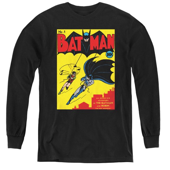 Batman - Batman First - Youth Long Sleeve Shirt - X-Large