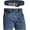 Navyblue, variant on Magic Buckleless Men's Stretch Belts: Comfort Revolution- Hook-Loop Adjustable No Buckle Elastic Belt for Jeans Khaki, 32-48"