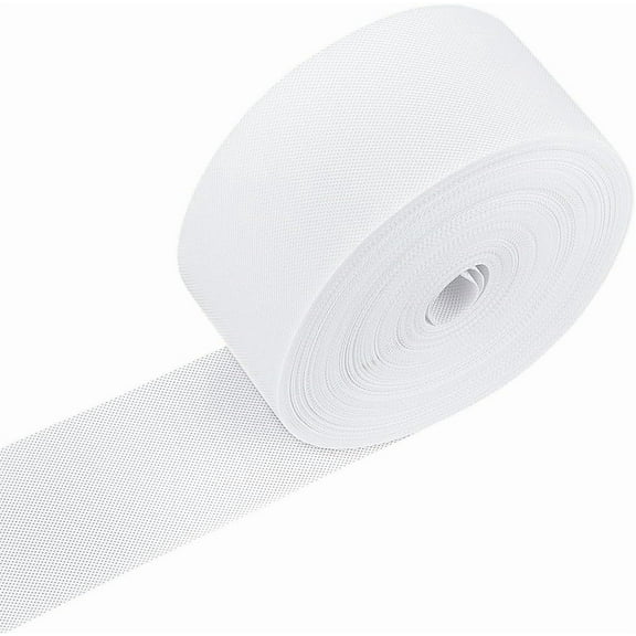 55 Yards White Curtain Tape 4 Inch Wide Non Woven Cloth Sew-in Curtain Heading Tape for Drapery Accessories DIY Crafts and Home Decor for DIY