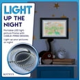 thumbnail image 3 of KOTNYX LED Light Kids Artwork Frame - Front Opening Kids Art Display Picture Frame, Holds 100 Pictures, MDF & Shatter-Resistant Glass, Standing Frame/Wall Hanging,13.3x10, Mat 11.6x8.3 - Black, 3 of 8