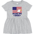 thumbnail image 3 of Inktastic Military Homecoming Welcome Home Daddy Girls Baby Dress, 3 of 5