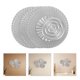 thumbnail image 1 of unbranded 5Ud Escultura De Pared Metálica Plateada Con Geométrico Para De Hogar, 1 of 6