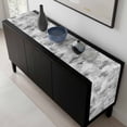 thumbnail image 5 of Grey Abstract Table Runner 108 Inches Long, Modern Oil Painted Art Contemporary Kitchen Coffee Dining Table Decoration for Home Party Birthday Wedding Home Decor 13x108 Inches, 5 of 8