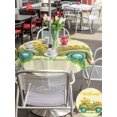 thumbnail image 6 of Outdoor Tablecloth with Umbrella Hole Zipper Sage Green Truck Round Tablecloth 54" Waterproof Outside Table Cloth Farmhouse Sunflowers Watercolor Patio Table Cover Tablecloths for Picnic Party, 6 of 8