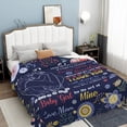 thumbnail image 2 of 50th Birthday Gifts for Women Men Blanket Decorations Happy 1972 50 Year Old Gift Wife Mom Husband Dad Cheers to Years Back in Flannel Throw Black 60''x50'', 2 of 5