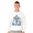 thumbnail image 4 of King of Kings Jesus Lion Christian Men's Big & Tall Crewneck Sweatshirt Brisco Brands 4X, 4 of 5