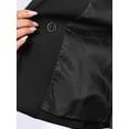 thumbnail image 6 of DARING DIVA 2Pcs Women's Business Double Breasted Blazer and Pencil Skirt XS Black, 6 of 6