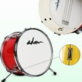 thumbnail image 6 of ADM 3-Piece Junior Drum Set for Kids Beginners, Kids Drum Kit with Full set of silent mats, Adjustable Throne, Cymbal, Pedal & Drumsticks - Red, Yellow, Green, 6 of 7