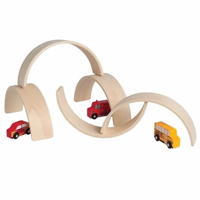Constructive Playthings Set of Five 10 3/4"" L. x 2 1/2"" W. x 5"" H. Unit Block Arches