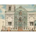 thumbnail image 3 of Francisco Fierro 14x12 Black Modern Framed Museum Art Print Titled - Facade of a Church,&nbsp;Lima (ca.&nbsp;1850), 3 of 5