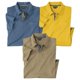 thumbnail image 1 of Atlas For Men - Polo Casual para Hombre - Pack de 3 (Azul, Marrón, Amarillo), 1 of 2