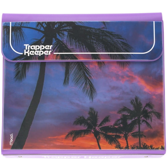 Mead Trapper Keeper Binder, Palm Trees