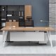 thumbnail image 2 of Executive Luxury Office Desk Standing Storage Bedroom Workstation Office Desk Writing Scrivanie Per Computer Modern Furniture My Lux Decor Round, 2 of 12
