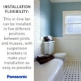 thumbnail image 3 of Panasonic FV-10NLF1E WhisperLine Remote Mount In-Line Spot Ventilation Fan, Air Flow, 3 of 4
