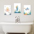 thumbnail image 2 of ZHONGYUTONG Ocean Animal Nursery Wall Art 3 Piece Cute Jellyfish Octopus Whale Watercolor Poster Prints on Canvas Funny Artwork for Kids Room Bedroom Wall Decor (20.00" x 28.00" x 3PCS), 2 of 6