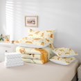 thumbnail image 6 of Homewish Golden Retriever Animal 7-Piece Twin Bedding,Dog Paws Bone Bedding Comforter Set,Yellow,Reversible, 6 of 8