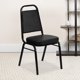 thumbnail image 1 of Songqin Trapezoidal Back Vinyl Stackable Banquet Chair, Multipurpose Stacking Chair with Padded Seat and Back, Black, 1 of 7