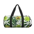 thumbnail image 2 of Easygdp Watercolor Green Tropical Travel Bag, Camping, Weekend, Carry On Overnight Duffel Bag with Shoulder Strap, 2 of 8