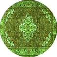 thumbnail image 1 of Ahgly Company Indoor Round Persian Green Traditional Area Rugs, 4' Round, 1 of 1