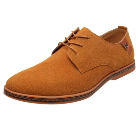 

Rdeuod Mens Dress Shoes Fashion Casual Solid Lace Up Oxfords Leather Shoes Male Business Shoes