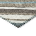 thumbnail image 3 of Addison Rugs Chantille Indoor/Outdoor Transitional Stripes Taupe Machine Washable Rectangle Rug, 8' x 10', 3 of 8