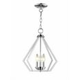 thumbnail image 2 of Livex Lighting 40923-05 Transitional Three Light Mini Chandelier/Ceiling Mount from Prism Collection Finish, Polished Chrome, 2 of 4