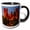 Black/White, variant on 3drose, Red Rock Formation, Red Canyon, Utah, Usa - Us45 Mhe0002 - Michel Hersen, 15oz Two-tone Red Mug