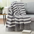 thumbnail image 2 of Better Homes & Gardens Textured Cozy Woven Chenille Throw, 50"x72", Grey Arch, 2 of 5