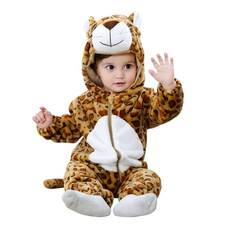 

Newborn Baby Cartoon Bear Snowsuit Infant Jumpsuit Romper Winter Coat Romper