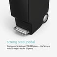 thumbnail image 4 of simplehuman 40L Slim Plastic Step Trash Can Black, 4 of 5