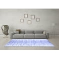 thumbnail image 3 of Ahgly Company Machine Washable Indoor Round Abstract Blue Contemporary Area Rugs, 5' Round, 3 of 4