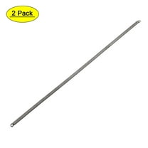 1mm Wire Dia 6mm Outer 300mm Long Manganese Steel Tension Spring Black 2Pcs