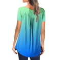 thumbnail image 7 of Samickarr Plus Size Summer Tops For Women Tops Dressy Casual Tunic Tops To Wear With Leggings Womens Casual Tops V- Neck Hide Belly Short Sleeve T-Shirts Cute Flowy Tunic Blouses, 7 of 7