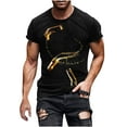 thumbnail image 2 of Styesk T-Shirts pour Hommes Nouvelle Mode T-shirt pour Hommes Impression 3D Bière Indéterminable Manches Courtes Col Rond T-shirt Décontracté Haut de Sport Blouses, 2 of 5