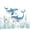 Sky Blue Blush, variant on Erosebridal Sea Turtle Twin Quilt Set, Marine Wildlife Twin Coverlet Set, Reversible 2 Pieces, 1 Bedspread and 1 Pillowcase